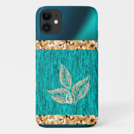 Elegant Trendy Blauwgroen Case-Mate iPhone Case