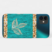 Elegant Trendy Blauwgroen Case-Mate iPhone Case (Achterkant (horizontaal))