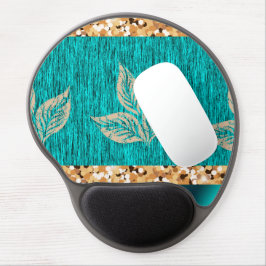 Elegant Trendy Blauwgroen Gel Muismat