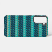 Elegant Trendy Blauwgroen Samsung Galaxy Hoesje (Achterkant horizontaal)