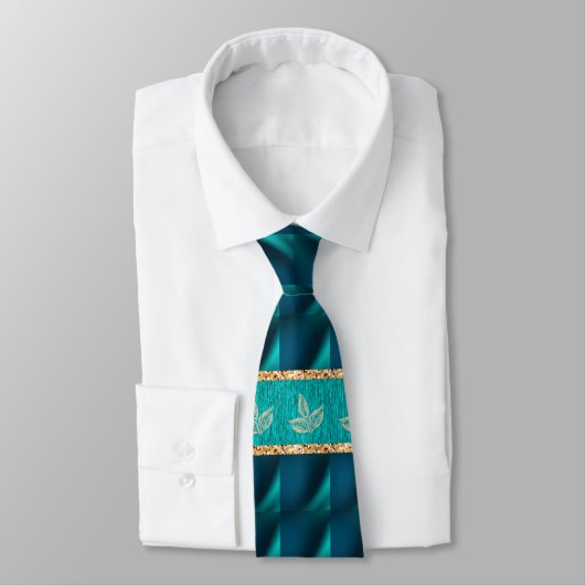 Elegant Trendy Blauwgroen Stropdas (Gebonden)