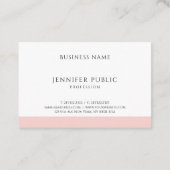 Elegant Trendy Blush Pink Modern Sjabloon Visitekaartje (Achterkant)