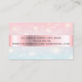 Elegant Trendy Bokeh Gold Lijst Visitekaartje (Achterkant)