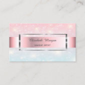 Elegant Trendy Bokeh Gold Lijst Visitekaartje (Voorkant)