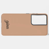 Elegant Trendy Bruin Aanpassen Samsung Galaxy Hoesje (Achterkant horizontaal)