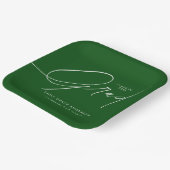 Elegant Trendy Calligraphy Script Afstuderen Papieren Bordje (Gebogen)