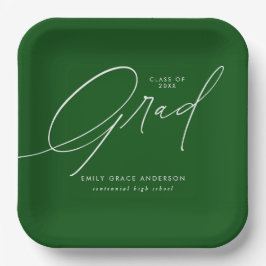 Elegant Trendy Calligraphy Script Afstuderen Papieren Bordje
