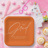 Elegant Trendy Calligraphy Script Afstuderen Papieren Bordje (Feest)