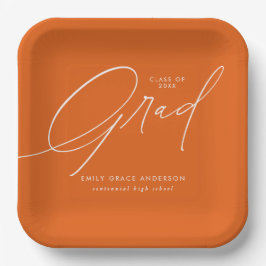 Elegant Trendy Calligraphy Script Afstuderen Papieren Bordje