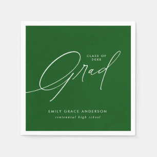 Elegant Trendy Calligraphy Script Afstuderen Servet