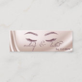 Elegant Trendy Chic Shiny, Glitter Lashes, Makeup Mini Visitekaartje (Voorkant)