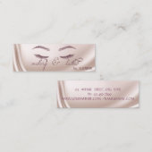 Elegant Trendy Chic Shiny, Glitter Lashes, Makeup Mini Visitekaartje (Voorkant / Achterkant)