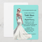 Elegant trendy chique turquoise Vrijgezellenfeest Kaart (Voorkant / Achterkant)