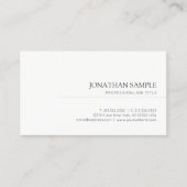 Elegant Trendy Clean Graphics Design Modern Plain Visitekaartje (Voorkant)