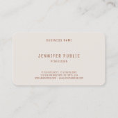 Elegant Trendy Colors Professional Sjabloon Luxe Visitekaartje (Achterkant)