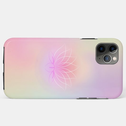 Elegant Trendy Cool Lotus Holographic Case-Mate iPhone Case (Achterkant (horizontaal))