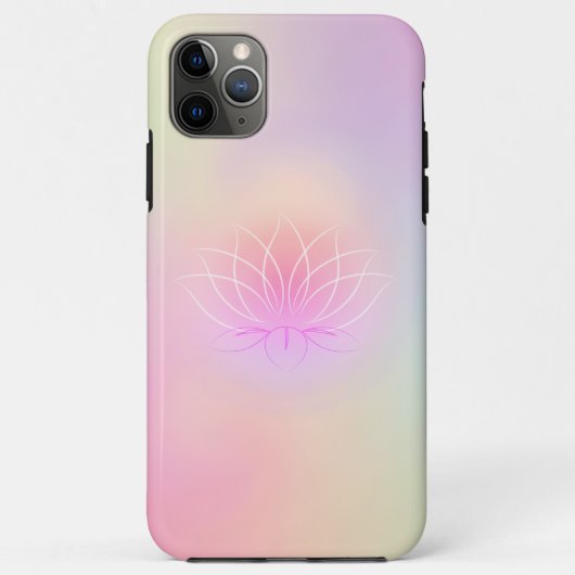 Elegant Trendy Cool Lotus Holographic Case-Mate iPhone Case (Achterkant)
