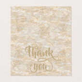 Elegant Trendy Cool Marble Hartelijk dank Visitekaartje (Buitenkant ongevouwen)