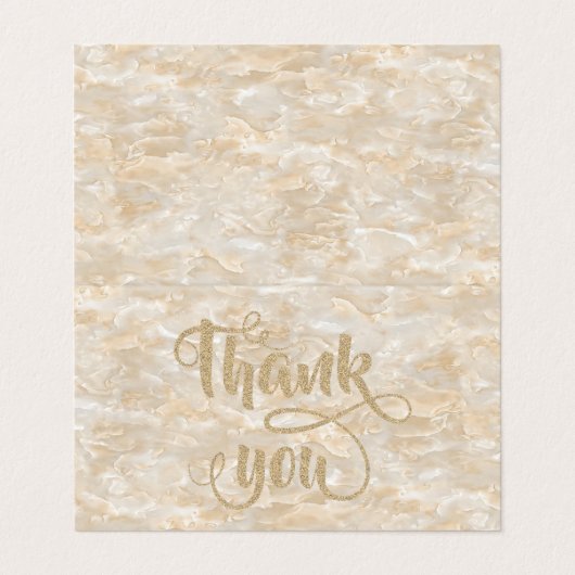 Elegant Trendy Cool Marble Hartelijk dank Visitekaartje (Buitenkant ongevouwen)