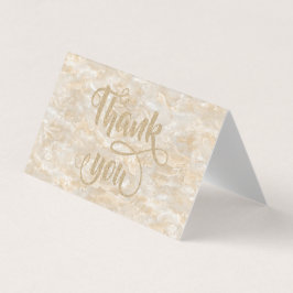 Elegant Trendy Cool Marble Hartelijk dank Visitekaartje