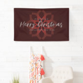 Elegant, trendy, cool "Prettig Kerstfeest" Spandoek (Insitu)