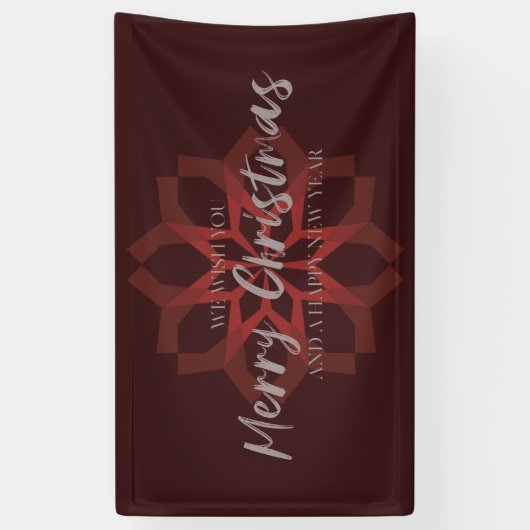 Elegant, trendy, cool "We wensen jullie prettige k Spandoek (Verticaal)