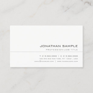 Elegant Trendy Creative Simple Professional Plain Visitekaartje