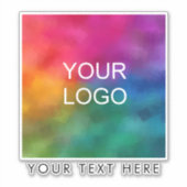Elegant Trendy Custom Company Logo Here Laptop Sticker (Voorkant)