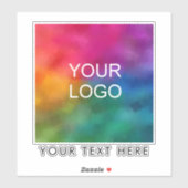 Elegant Trendy Custom Company Logo Here Laptop Sticker (Vel)
