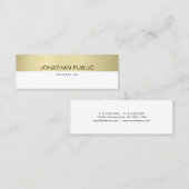 Elegant Trendy Design Modern Simple Plain Luxe Mini Visitekaartje (Voorkant / Achterkant)
