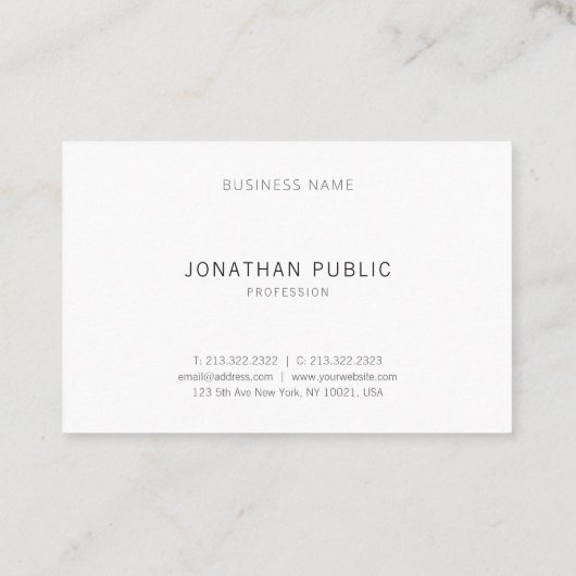 Elegant Trendy Geel Bruin Eenvoudige Sjabloon Mode Visitekaartje (Achterkant)