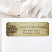 Elegant trendy geluk Irish shamrock Label (Insitu)