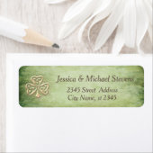 Elegant trendy geluk Irish shamrock Label (Insitu)