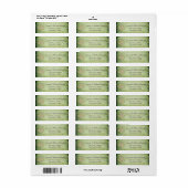Elegant trendy geluk Irish shamrock Label (Full Sheet)