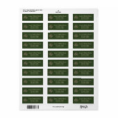 Elegant trendy geluk Irish shamrock Label (Full Sheet)