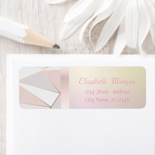 Elegant Trendy Geometric Etiket (Insitu)