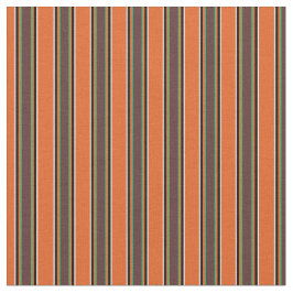 Elegant trendy gestript motief l Sinaasappel Stof