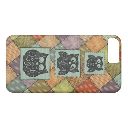 Elegant trendy girly beukt patchwork Case-Mate iPhone case (Achterkant (Horizontaal))