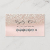 Elegant Trendy Glitter Loyalty Kaart (Voorkant)
