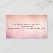Elegant Trendy Glittery Bokeh Lips Visitekaartje (Achterkant)