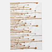 Elegant trendy gold faux glitter water druppels theedoek (Verticaal)