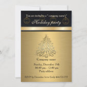 Elegant trendy Gold-feestdag in bedrijf Kaart (Voorkant)