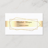 Elegant Trendy Gold Geometric , Lijst Visitekaartje (Voorkant)