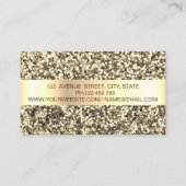 Elegant Trendy Gold Glitter Stripe , Lijst Visitekaartje (Achterkant)