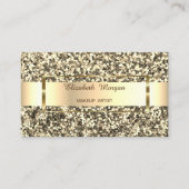 Elegant Trendy Gold Glitter Stripe , Lijst Visitekaartje (Voorkant)