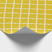 Elegant, trendy, heldere, zonnige quatrefoil cadeaupapier (Hoek)