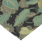 Elegant Trendy Herfst Green Leaves Autumn Black Tafelkleed (Gekanteld)