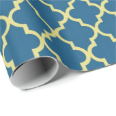 Elegant, trendy, klassiek marinesuiker quatrefoil cadeaupapier (Rol Hoek)