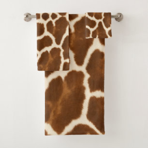 Elegant Trendy Koe Faux Leather Collectie Bad Handdoek