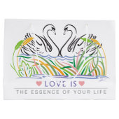 Elegant Trendy Large Gift Bag Groot Cadeauzakje (Achterkant)